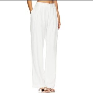 Enza Costa White Linen Trousers